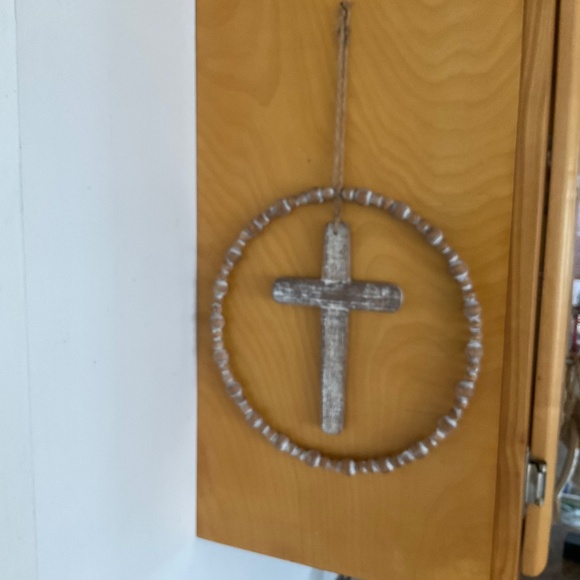 Boho Style Hanging Wooden Cross SOHA Living Hawaii - Picture 5 of 5